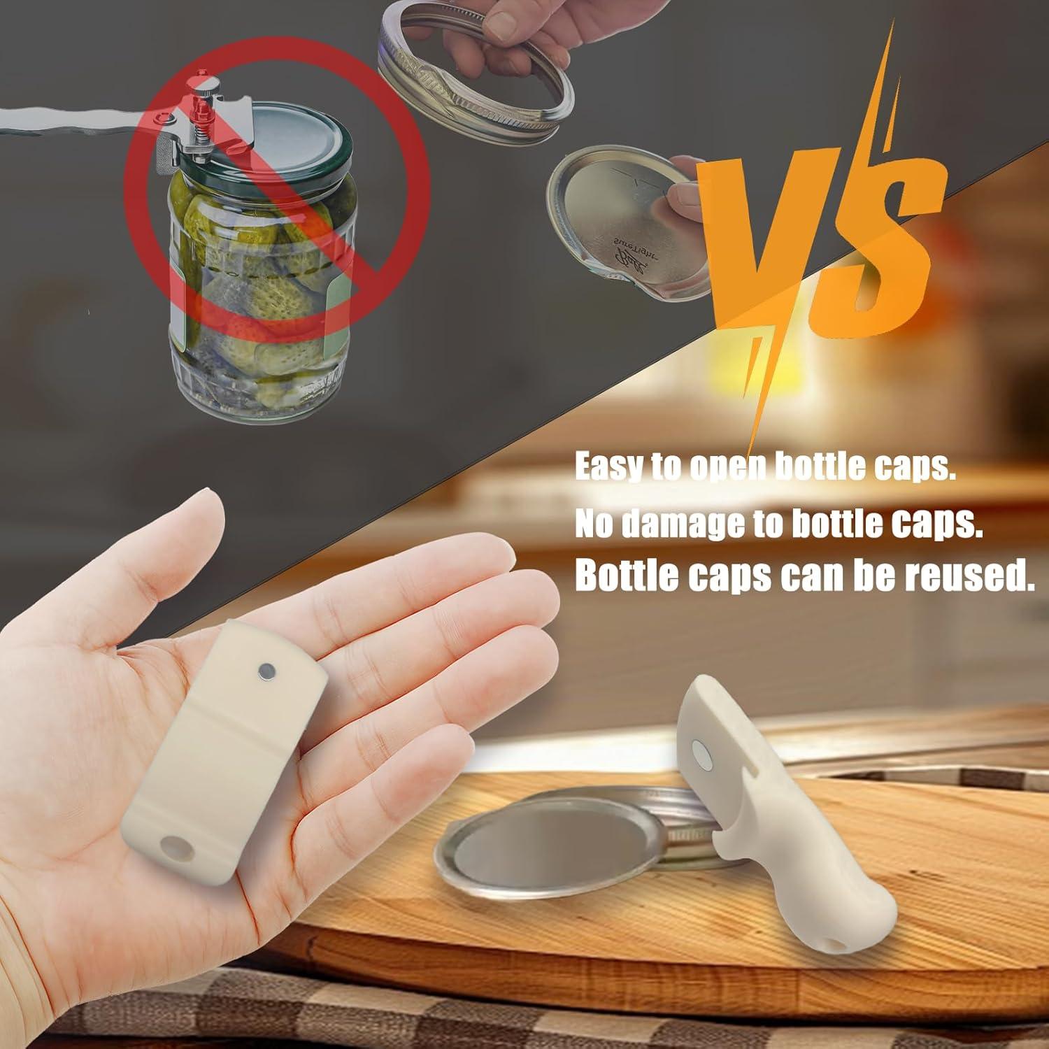 Abridor de Tarros Mason LXLO con Elevador Magnético Beige