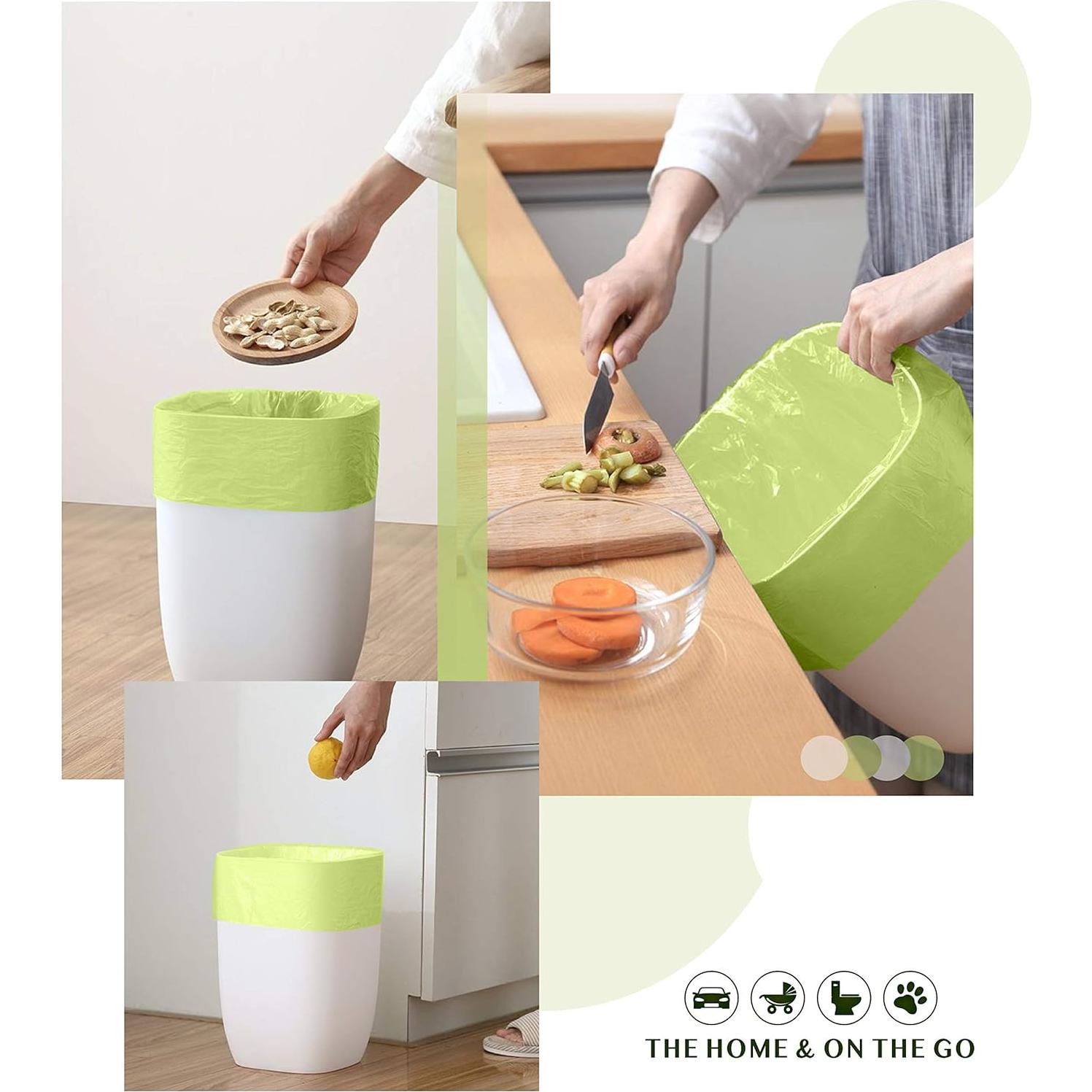 Bolsas de Basura Compostables FORID 150 Unidades 4.5 Litros Verde