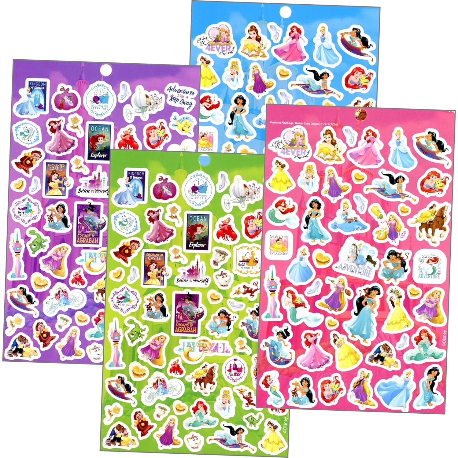 PrincessSticker Activity Set - Bundle Includes Disney Princess Stickers Set with Stickers, Reward Stickers, and More