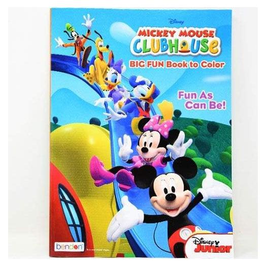 Libro para Colorear Disney Mickey Mouse 96 Páginas con Pegatinas