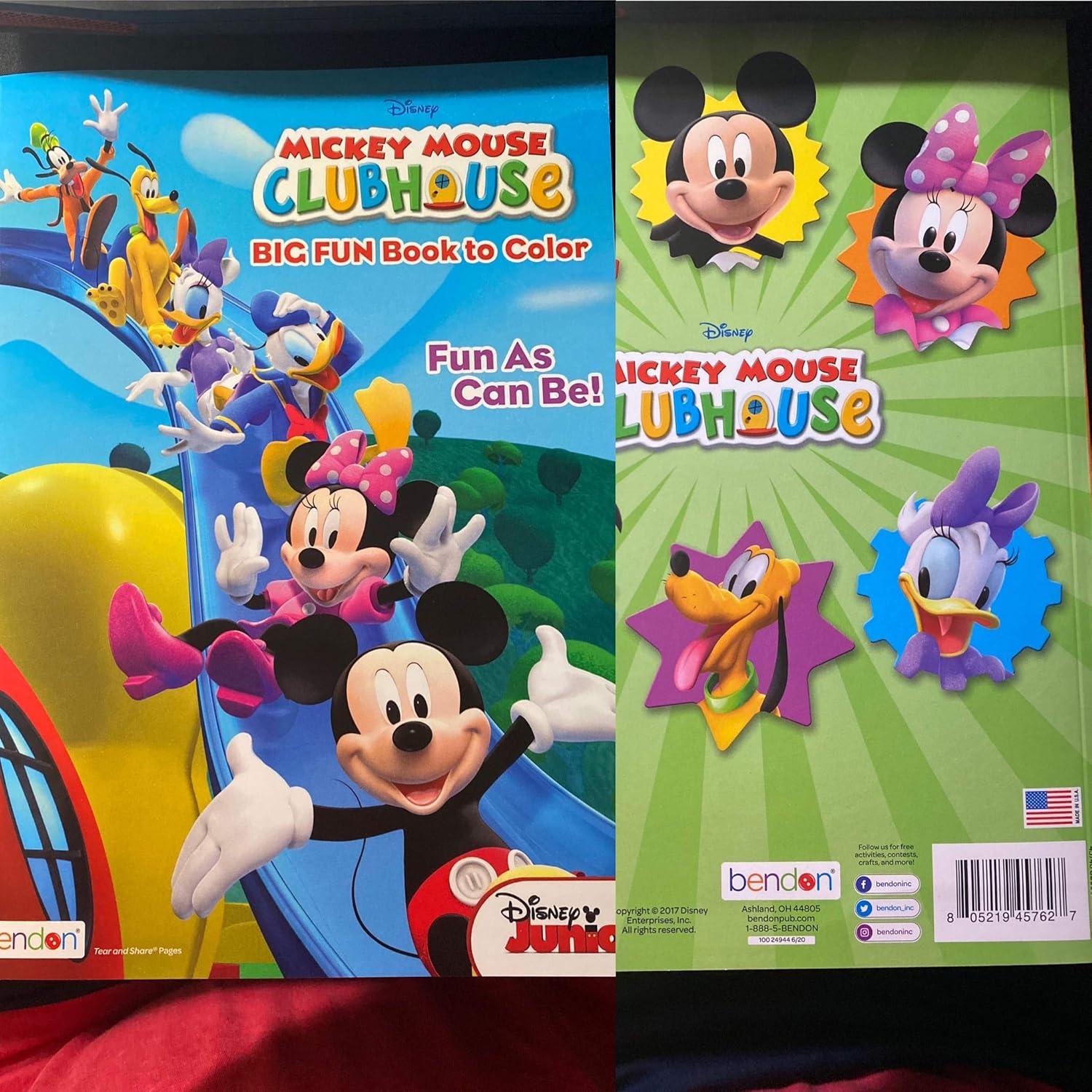 Libro para Colorear Disney Mickey Mouse 96 Páginas con Pegatinas