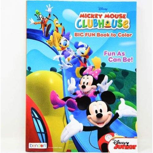 Libro para Colorear Disney Mickey Mouse 96 Páginas con Pegatinas
