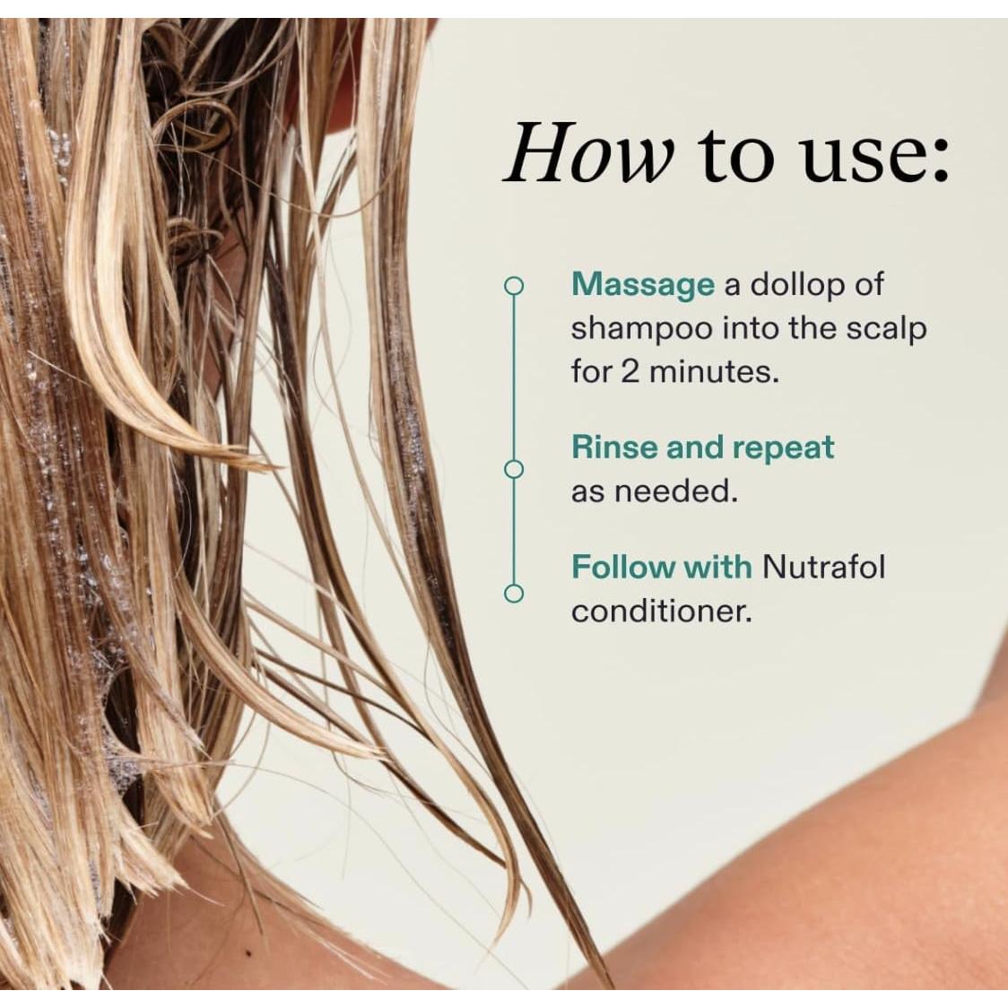 Champú Nutrafol 1L - Limpia e Hidrata Cabello Fino