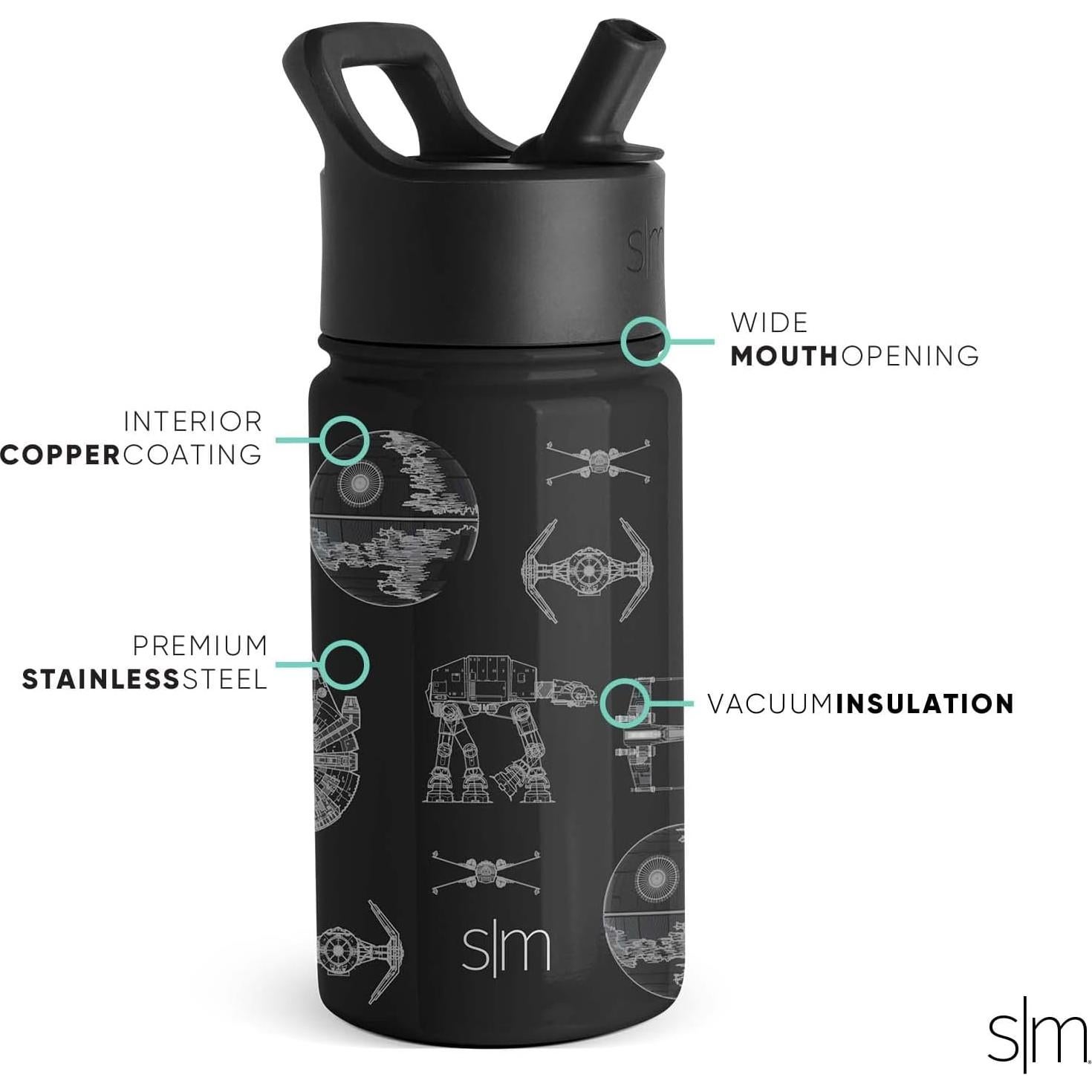 Botella de Agua Simple Modern Star Wars 414 ml Aislada