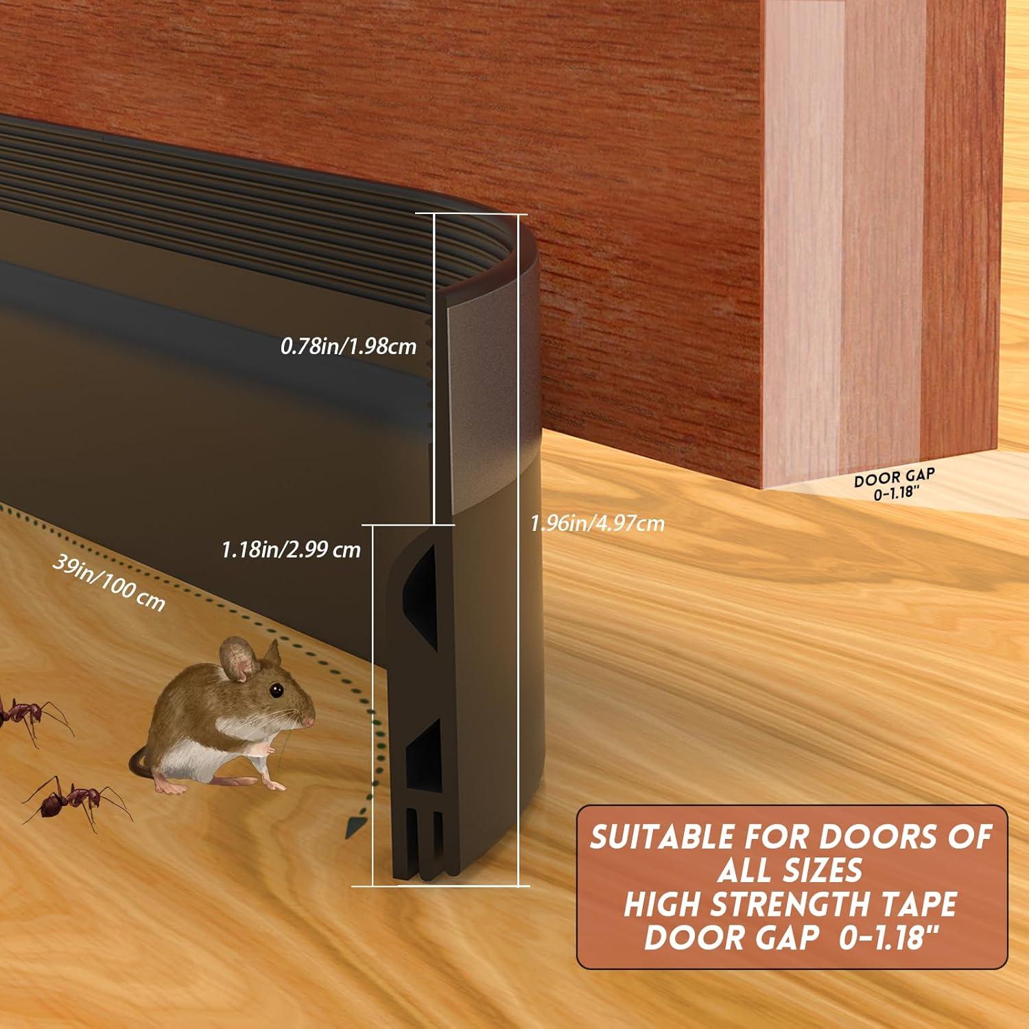 Tapón de Draft Floatlive 99 cm Negro para Puertas Interiores y Exteriores