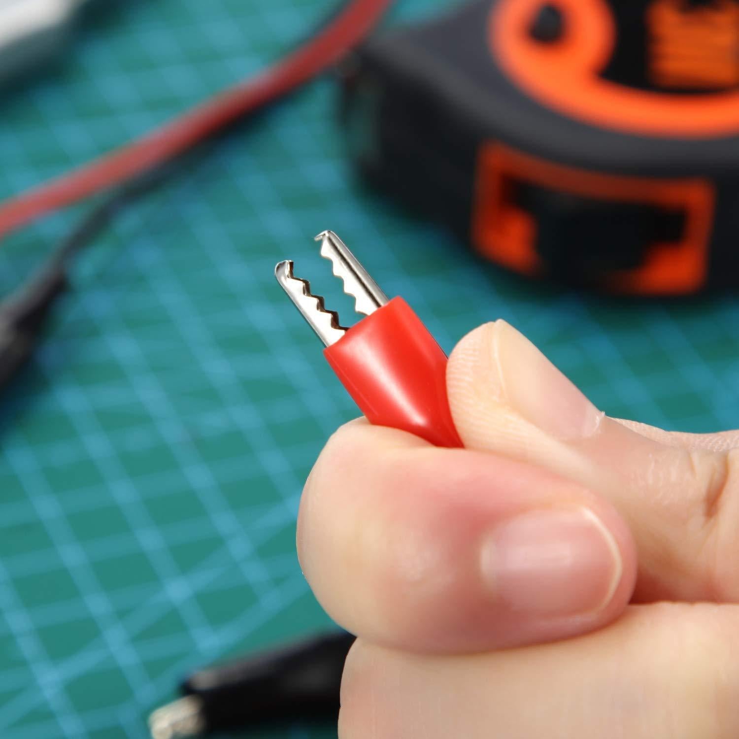 Cables de Prueba con Clips de Cocodrilo eBoot 1M - 4 Pcs