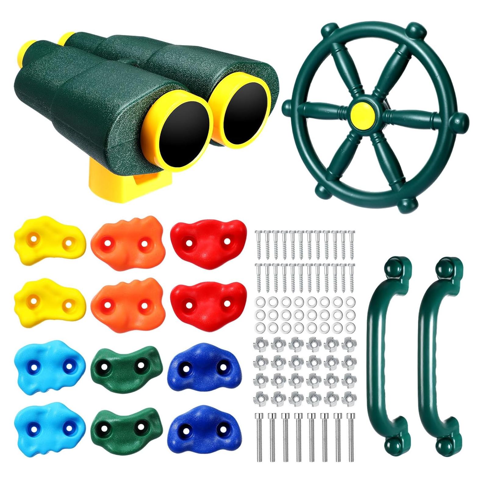 Juego de Accesorios para Parque Infantil Arrowbash 16 Piezas Verde