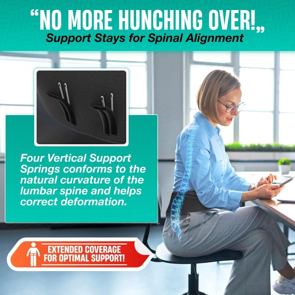 Faja Modvel Unisex XXL - Soporte Lumbar Alivio Dolor