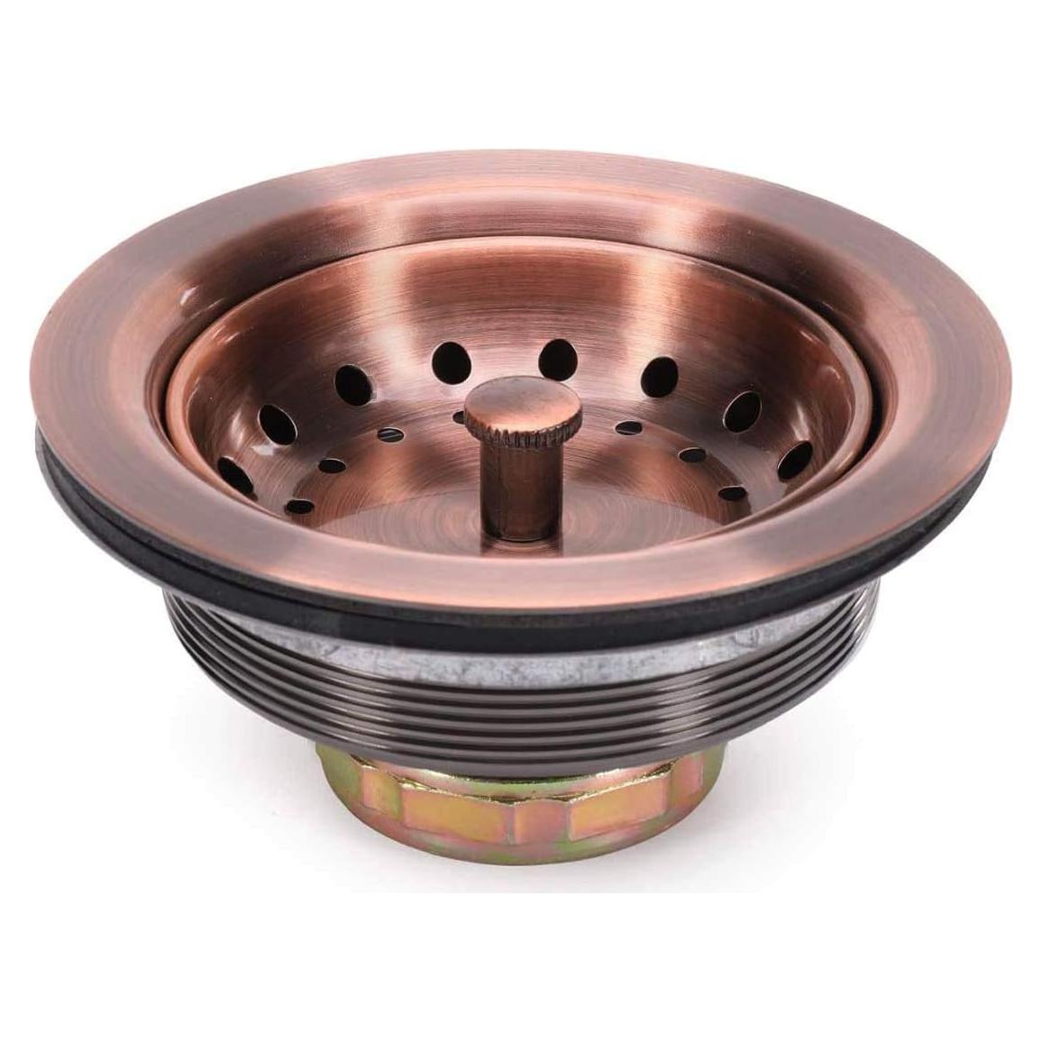 Drenaje de Fregadero KONE 8.89 cm Acero Inoxidable Cobre Antiguo