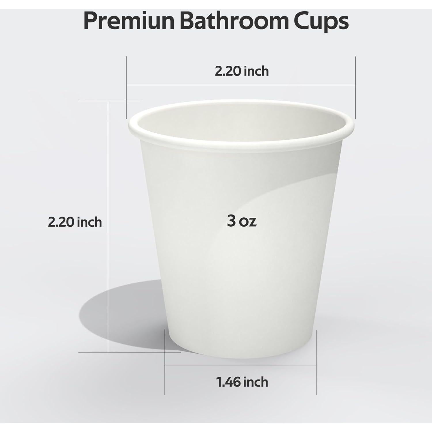 200 Vasos Desechables de Papel 3 oz Dealusy - A Prueba de Fugas