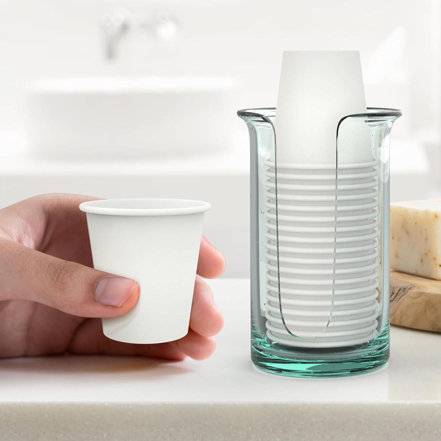 200 Vasos Desechables de Papel 3 oz Dealusy - A Prueba de Fugas