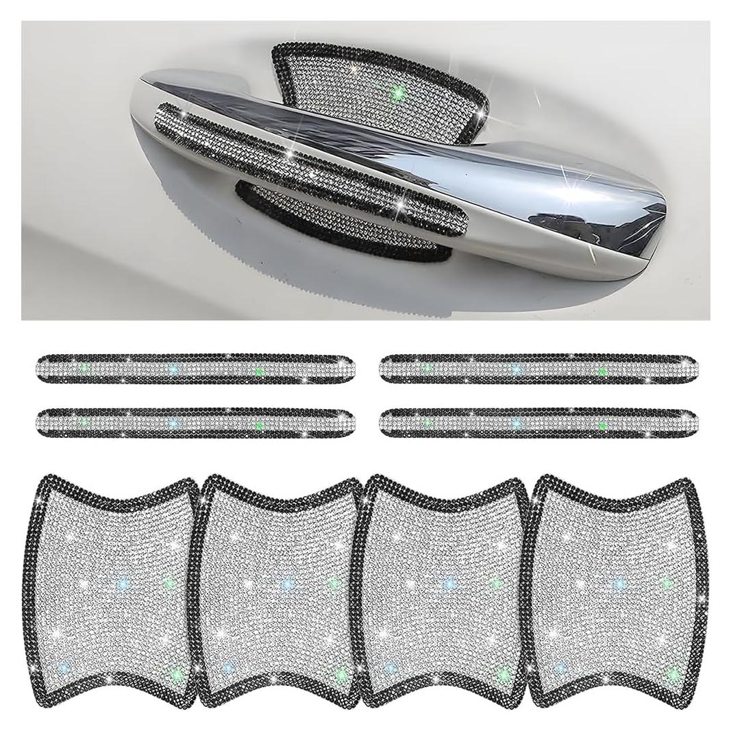 Protector de Manija de Puerta Mandark 8 Piezas Rhinestone