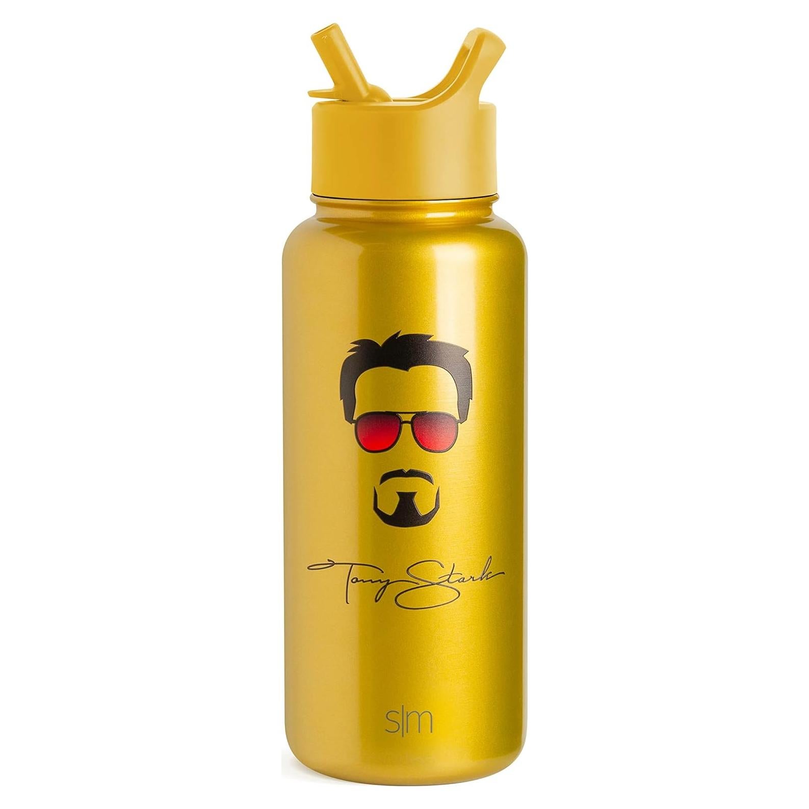 Botella de Agua Simple Modern Iron Man 0.95L Aislamiento