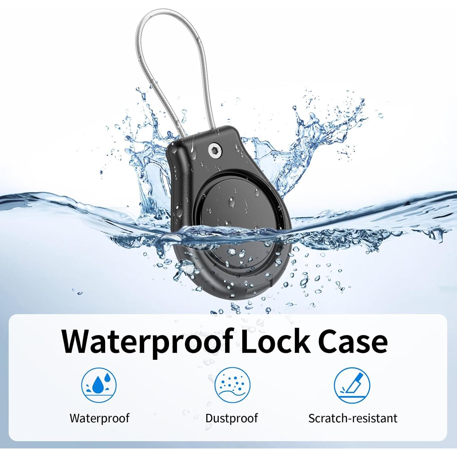 Paquete de 4 Fundas Impermeables Geyrut para Apple AirTag