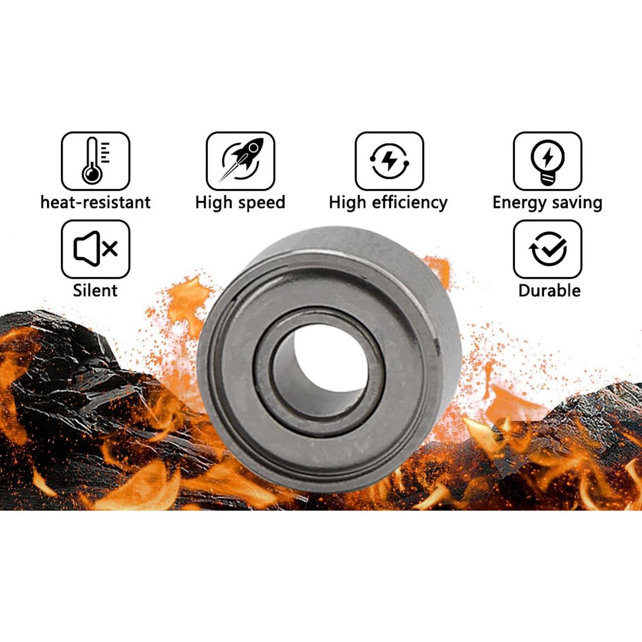 Rodamientos de Bolas Miniatura JiuWu 3x8x4 mm Paquete de 10