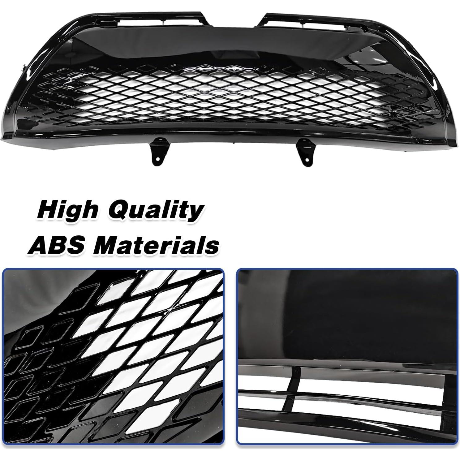 Front Upper & Lower Bumper Grille Assembly Fit For 2017 2018 2019 Toyota Corolla SE XSE Front Bumper Grill Guard Replacement | 5311202740/5310502010C0