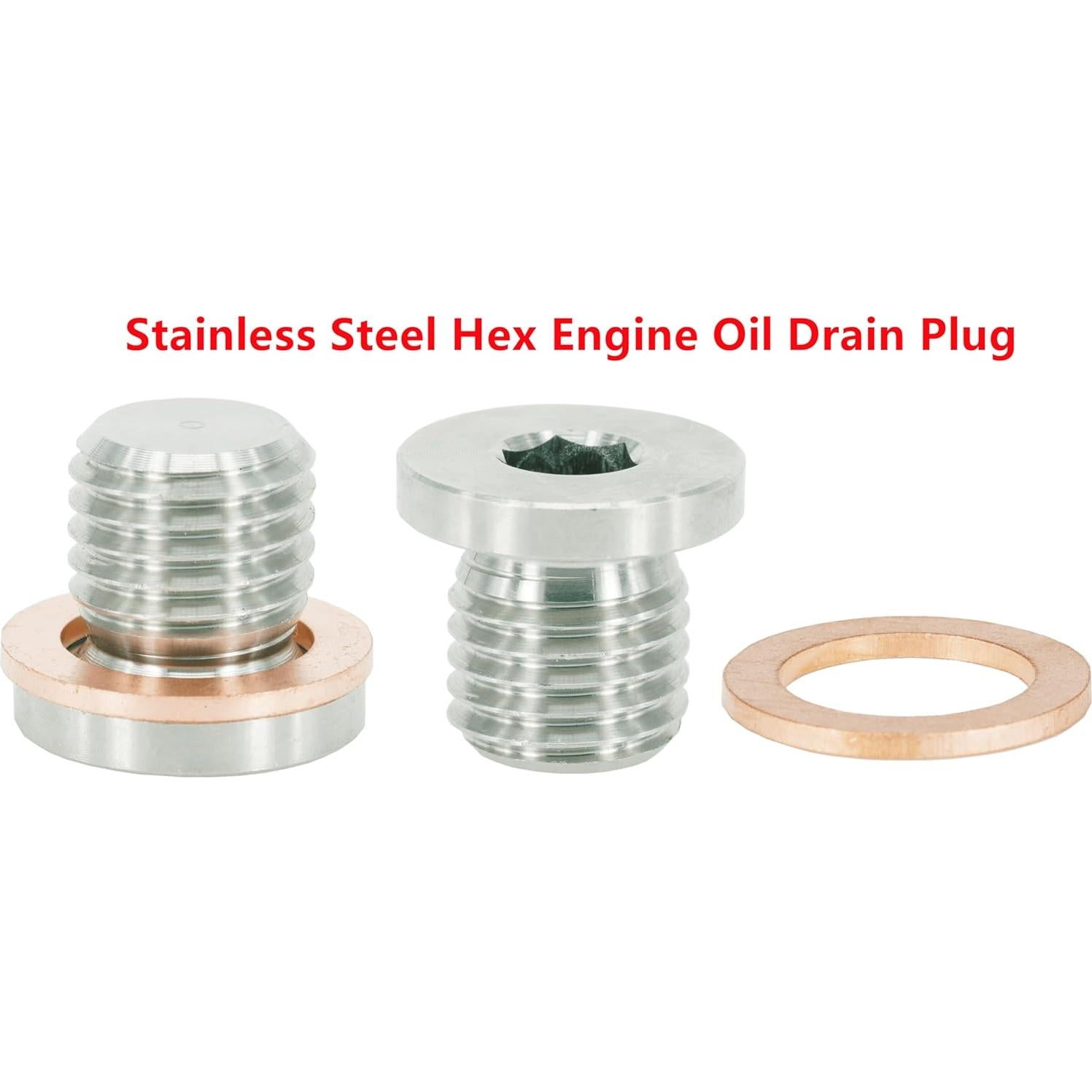 Kit de Tapones de Drenaje y Llenado Dsnaduo 5 PCS Acero Inoxidable