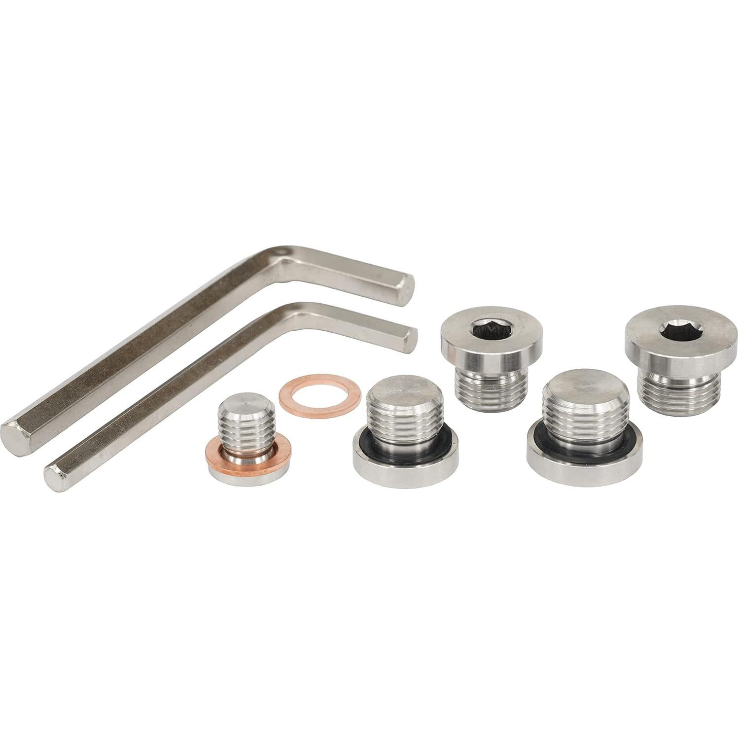 Kit de Tapones de Drenaje y Llenado Dsnaduo 5 PCS Acero Inoxidable