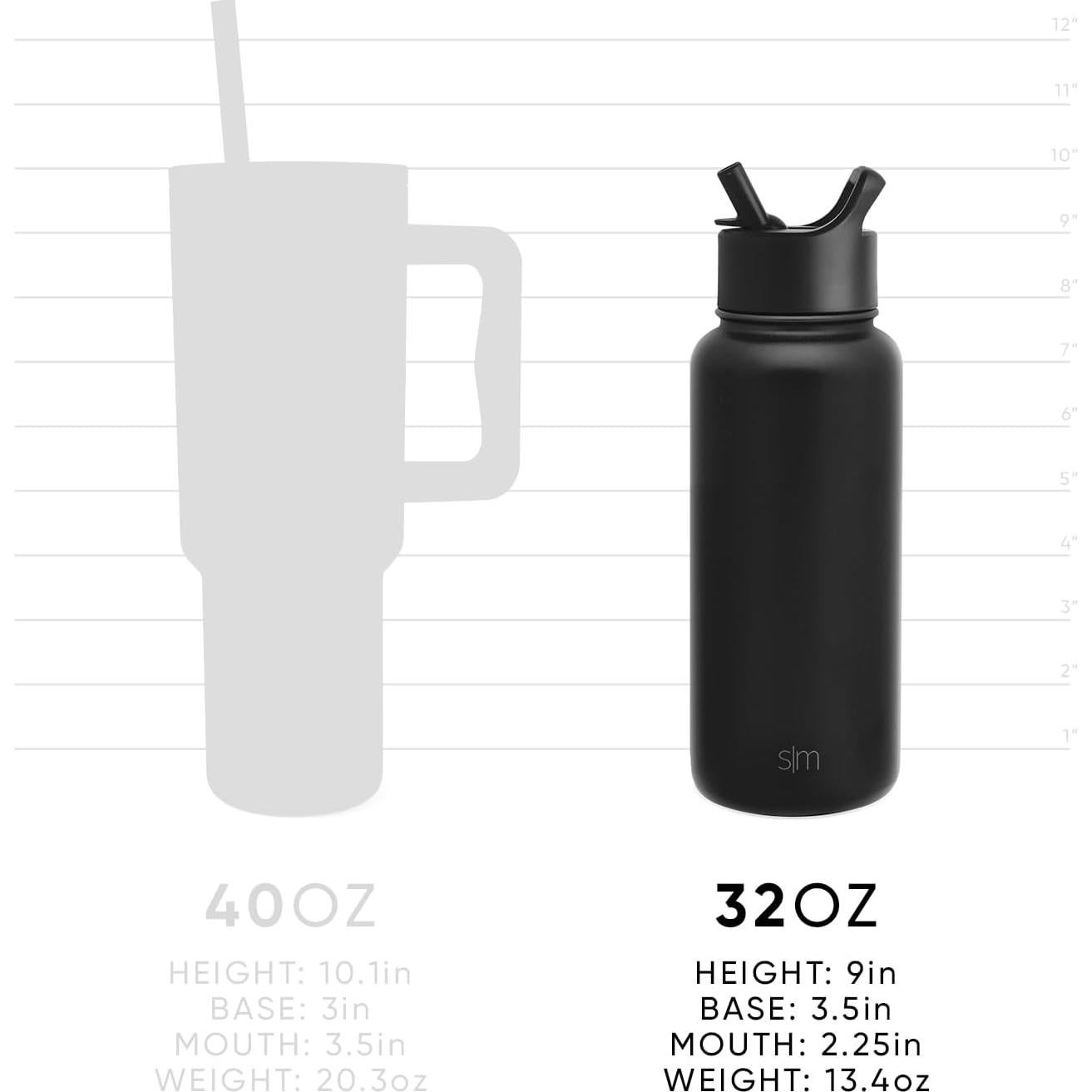 Botella de Agua Simple Modern 0.95L Minecraft Aislada