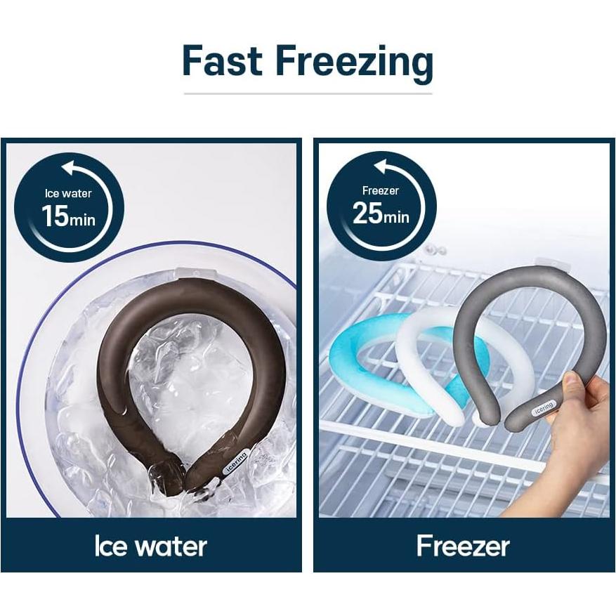 Enfriador de Cuello MPAC+ Negro - Bufanda Enfriadora Reutilizable