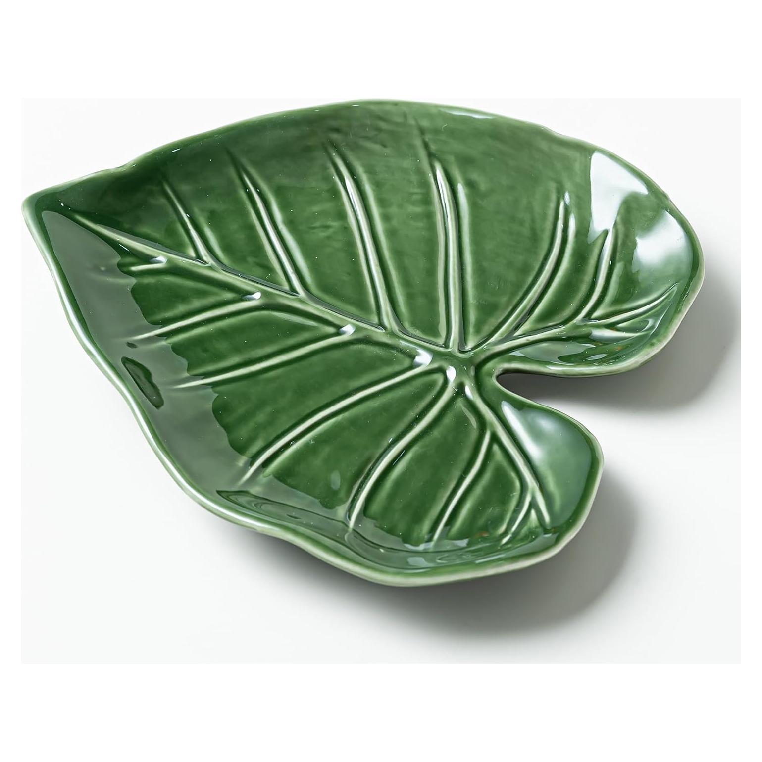 Soporte de Cuchara de Cerámica Kedested Hoja 13.2x10.2cm