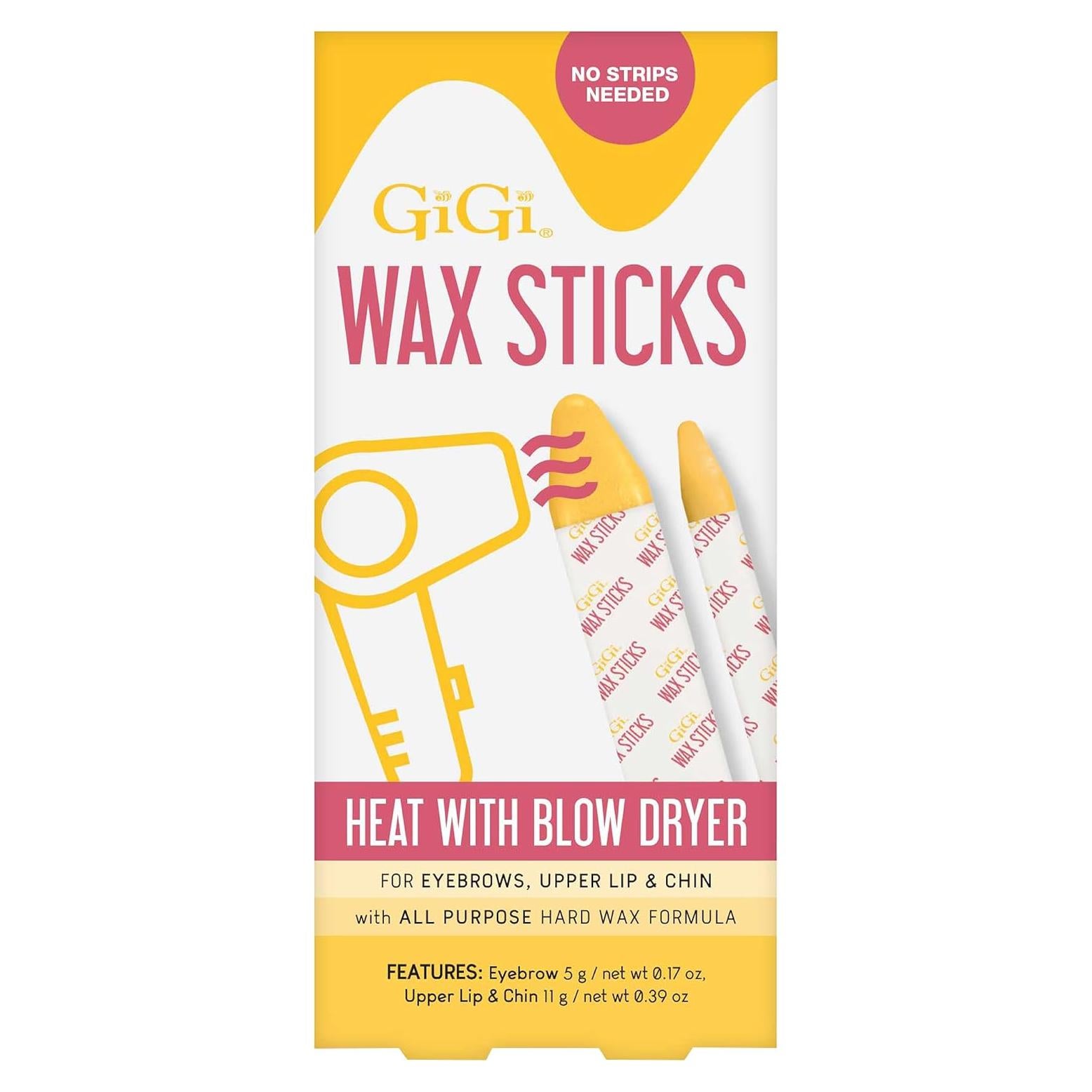 Kit de Cera Dura GiGi para Cejas y Labio Superior - 2 Palitos