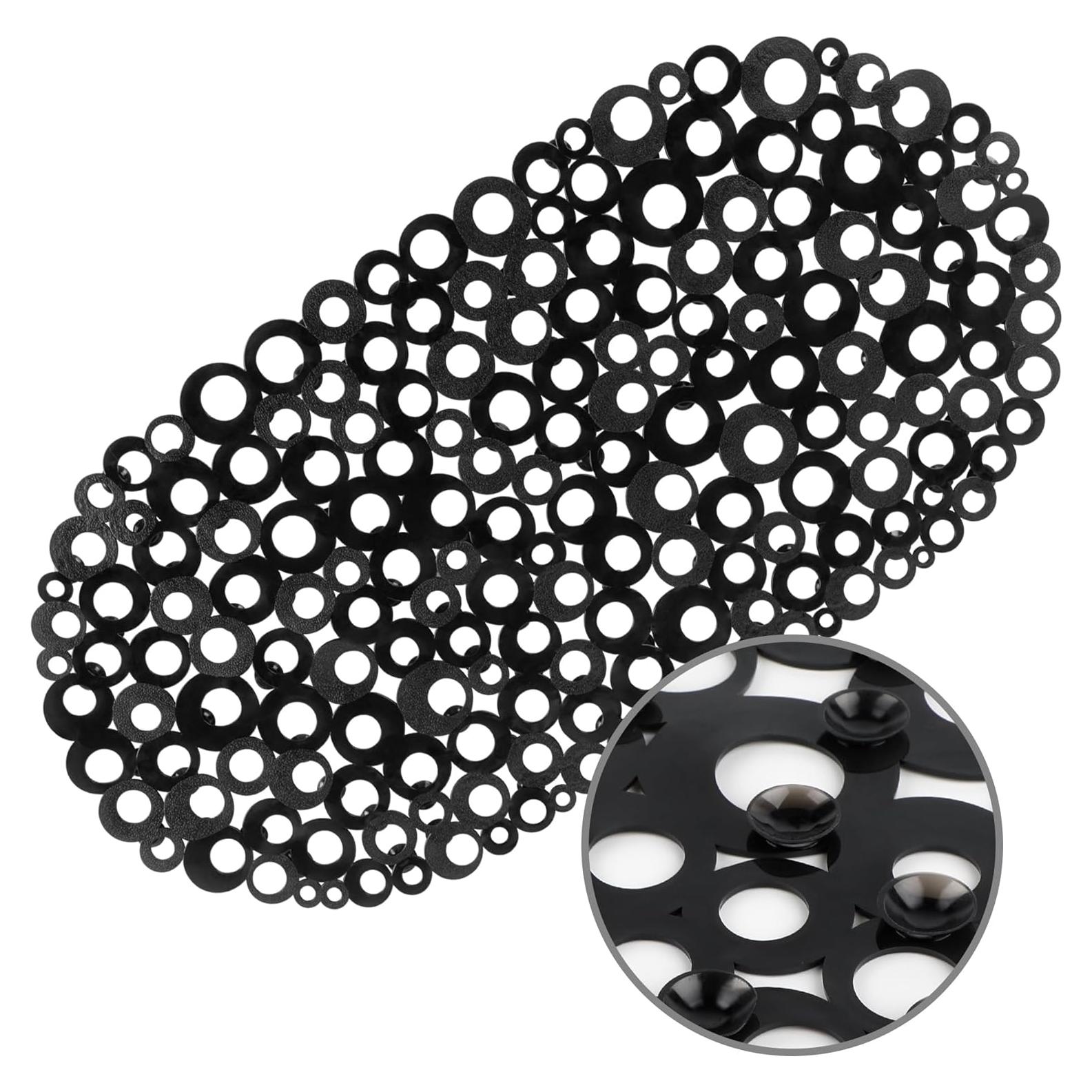 Alfombrilla Ovalada Antideslizante WELTRXE 68.6x35.6cm Negra