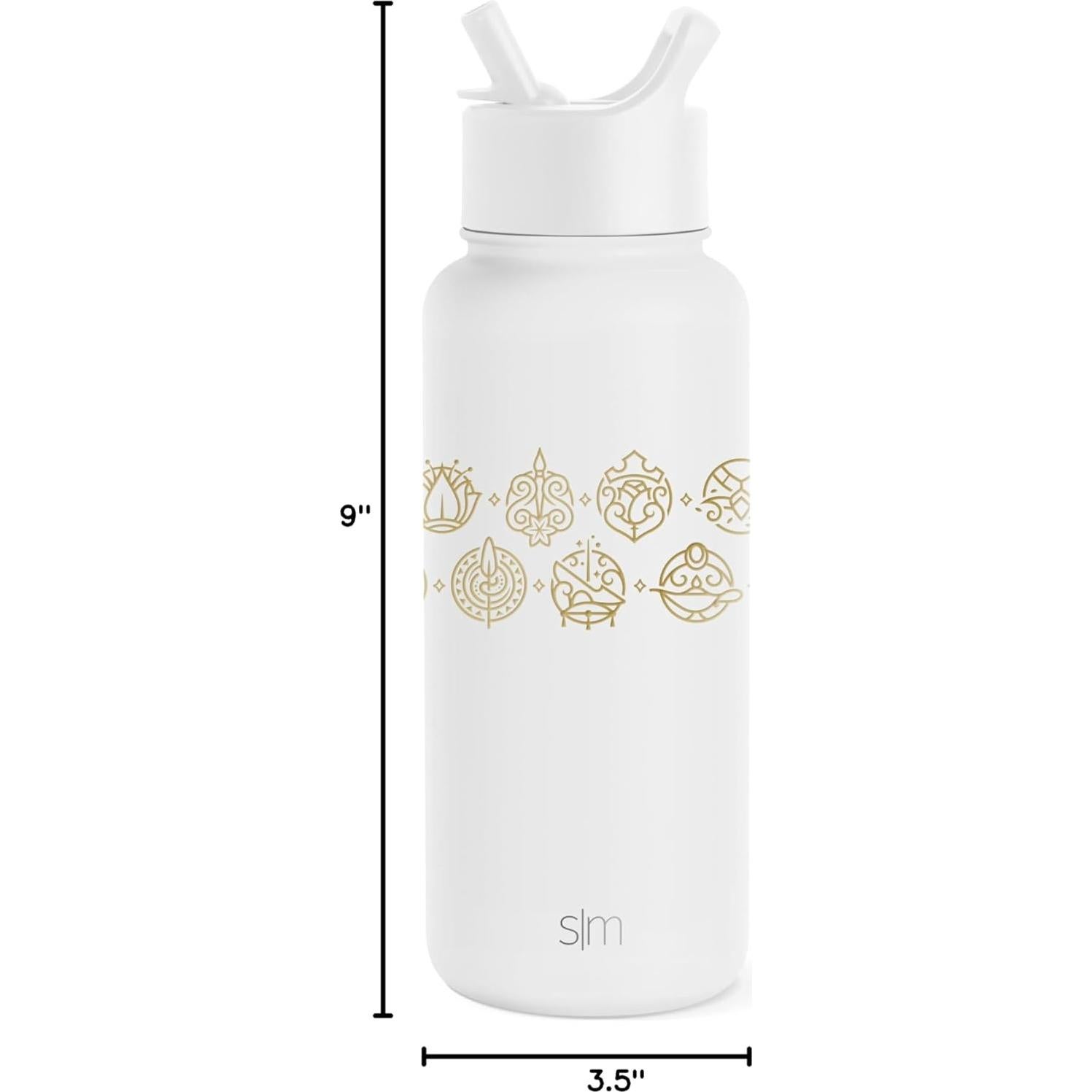 Botella de Agua Simple Modern Disney Princesa 32oz Acero Inoxidable