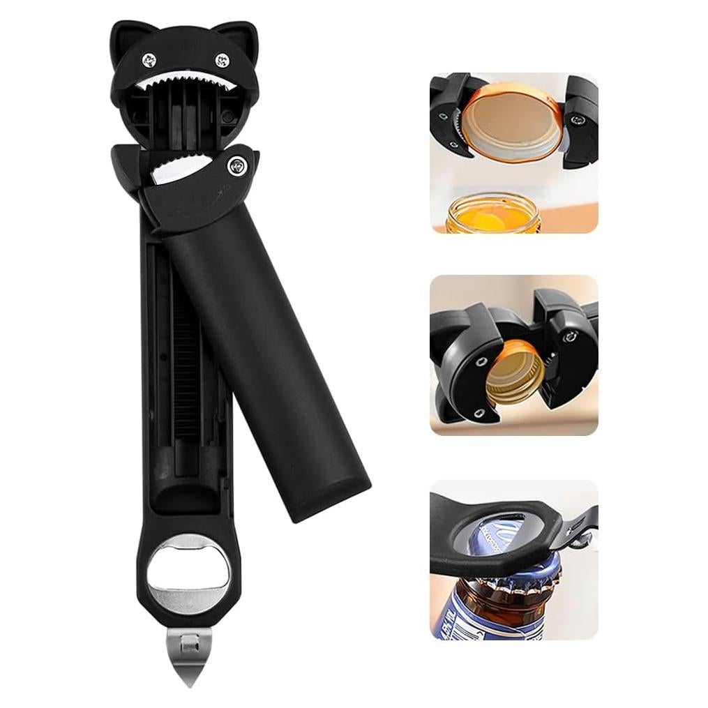 Abrebotellas Multifuncional EBUTY para Manos Débiles - Negro