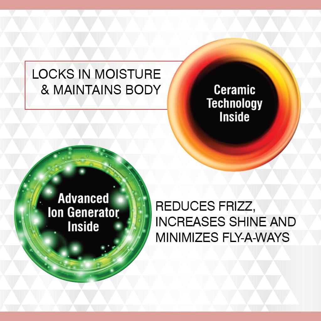 Secador de Pelo CHI Voluminizador 4-en-1 Oro Rosa con Accesorios