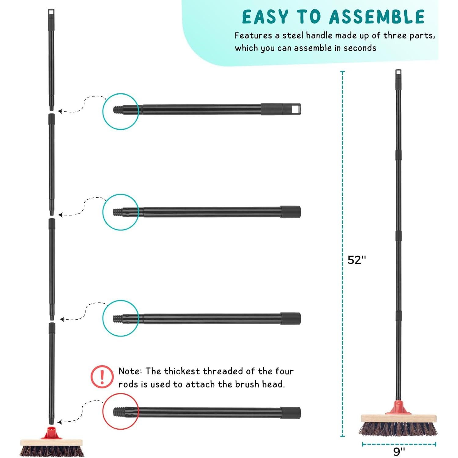 Cepillo de Deck KeFanta con Mango Largo 132 cm Palmyra