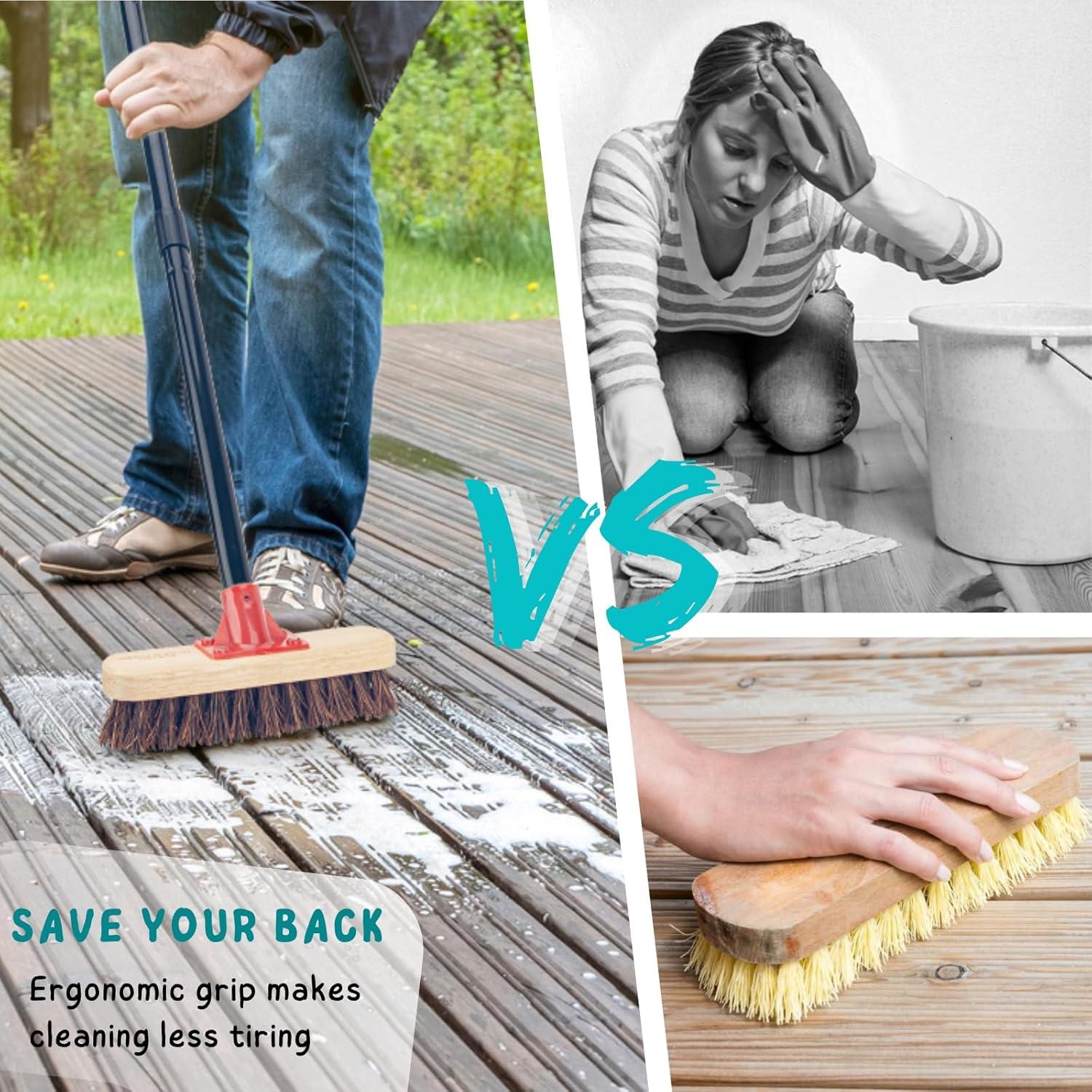 Cepillo de Deck KeFanta con Mango Largo 132 cm Palmyra