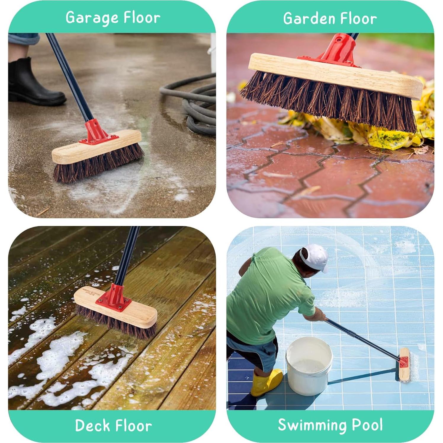 Cepillo de Deck KeFanta con Mango Largo 132 cm Palmyra