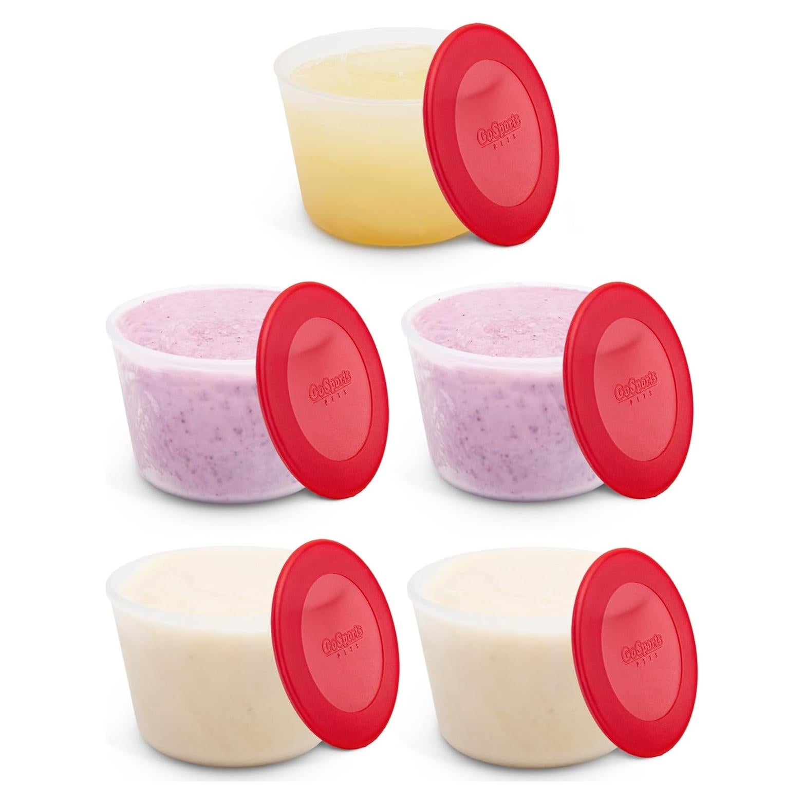 Vasos Reutilizables GoSports PupsCream Parlor - 5 Unidades