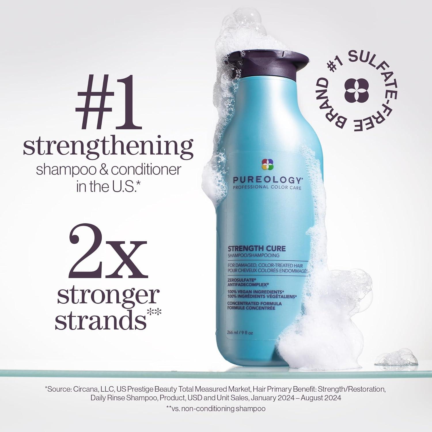 Champú Pureology Strength Cure 50 ml - Cabello Dañado y Color