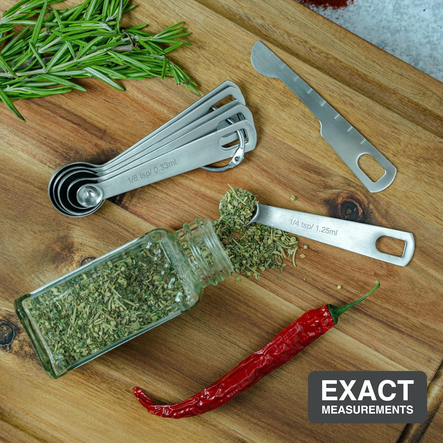 Juego de 6 Cucharas Medidoras BALCI Acero Inoxidable 18/8