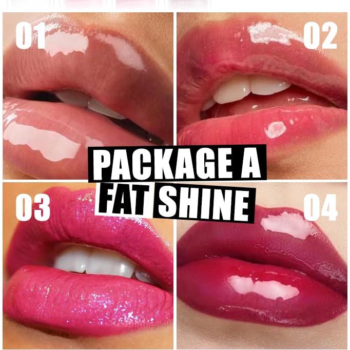 Conjunto de Aceite Brillo Labial VolksRose 4 Piezas Hidratante