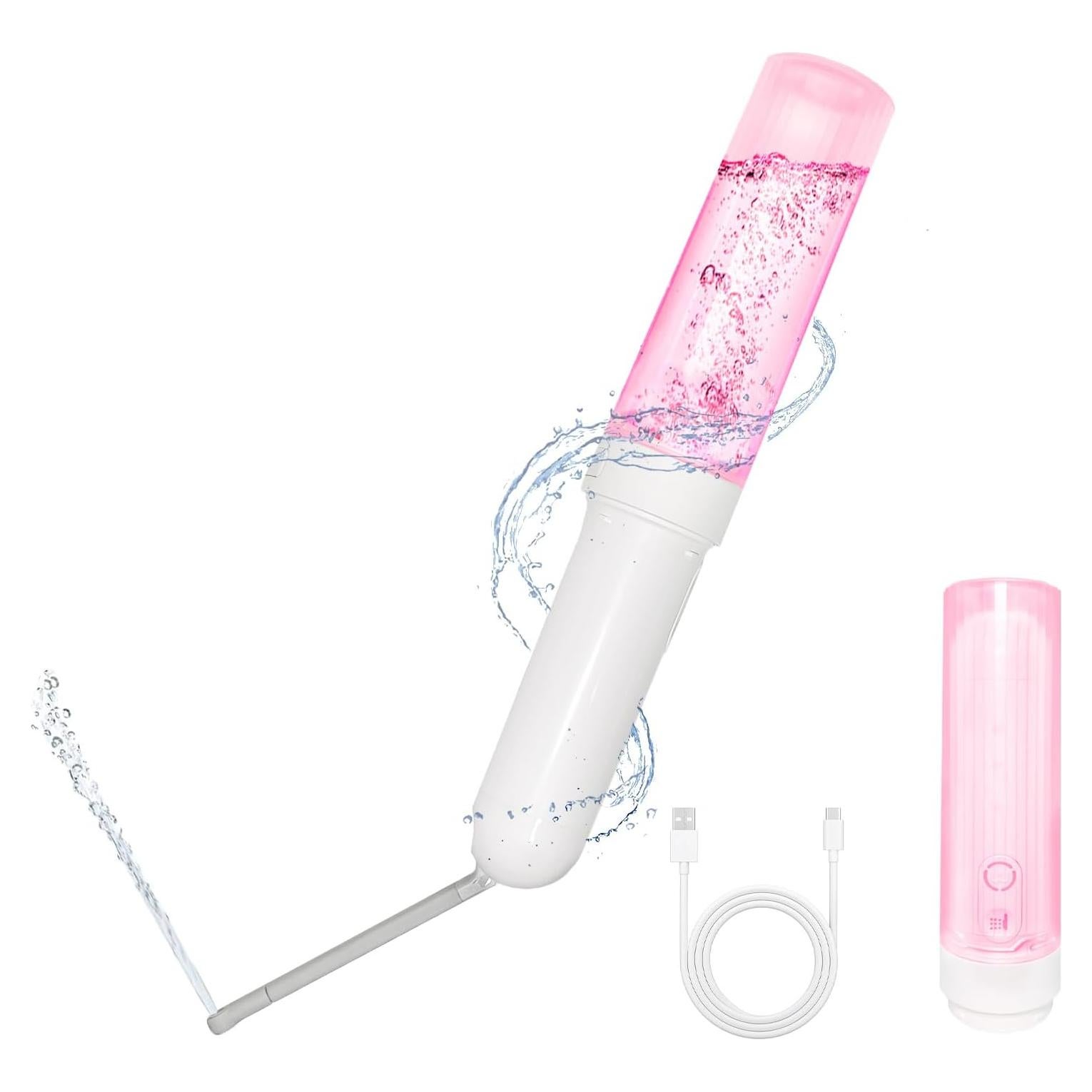 Bidet Portátil Eléctrico Ripmutter Rosa 3 Modos Recargable USB-C