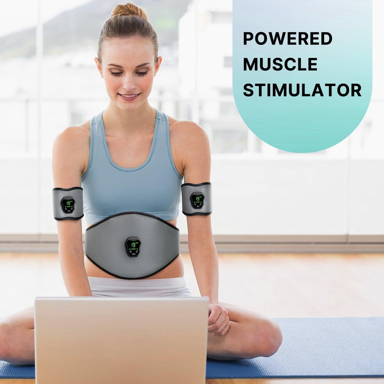 Cinturón de Fitness NEWPINE EMS ABS Estimulador Muscular