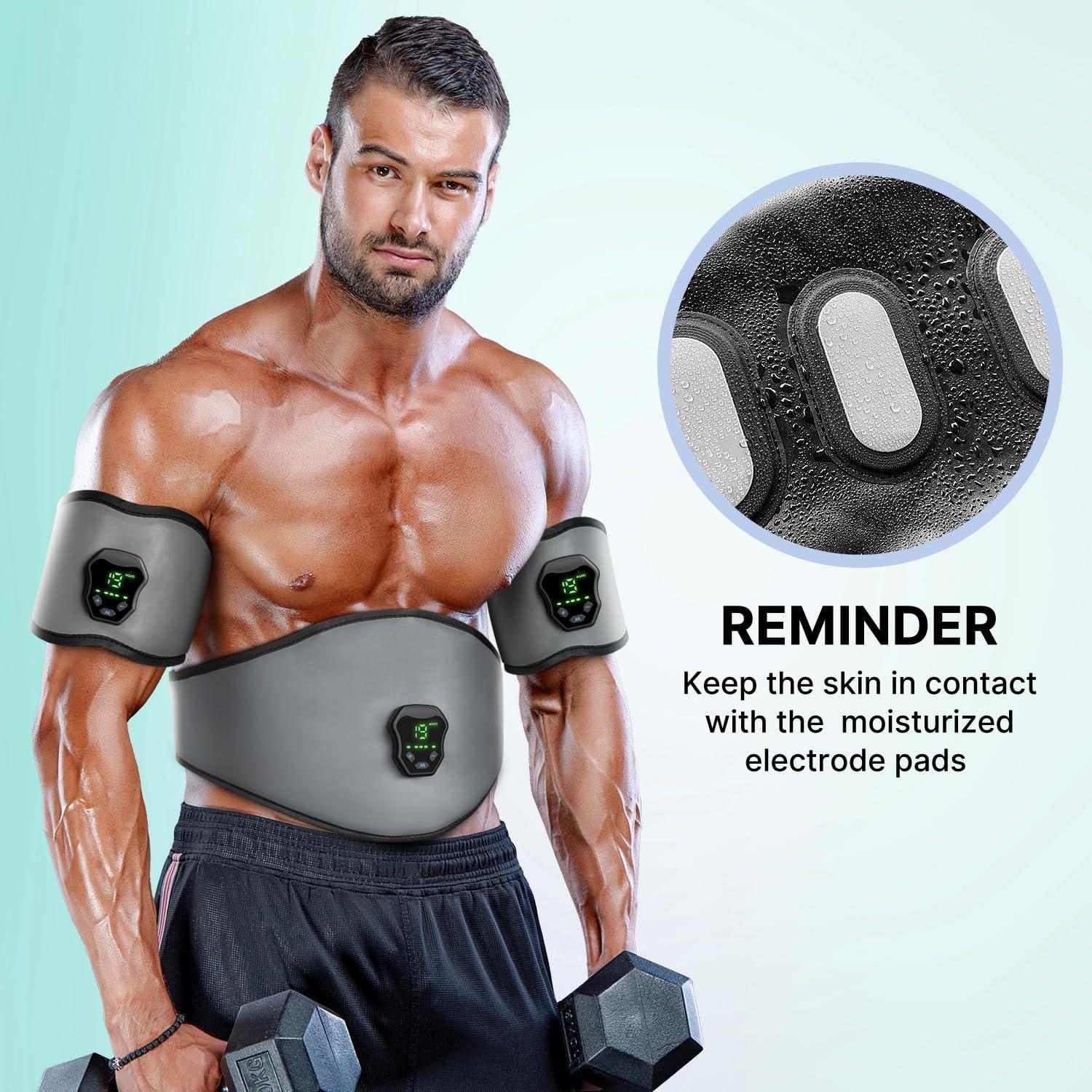 Cinturón de Fitness NEWPINE EMS ABS Estimulador Muscular