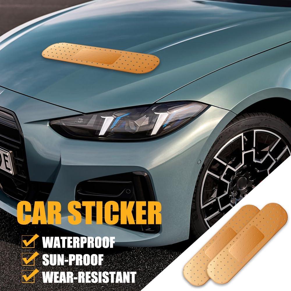 Calcomanías Bandaid para Auto RGOAANC Beige 2 Piezas