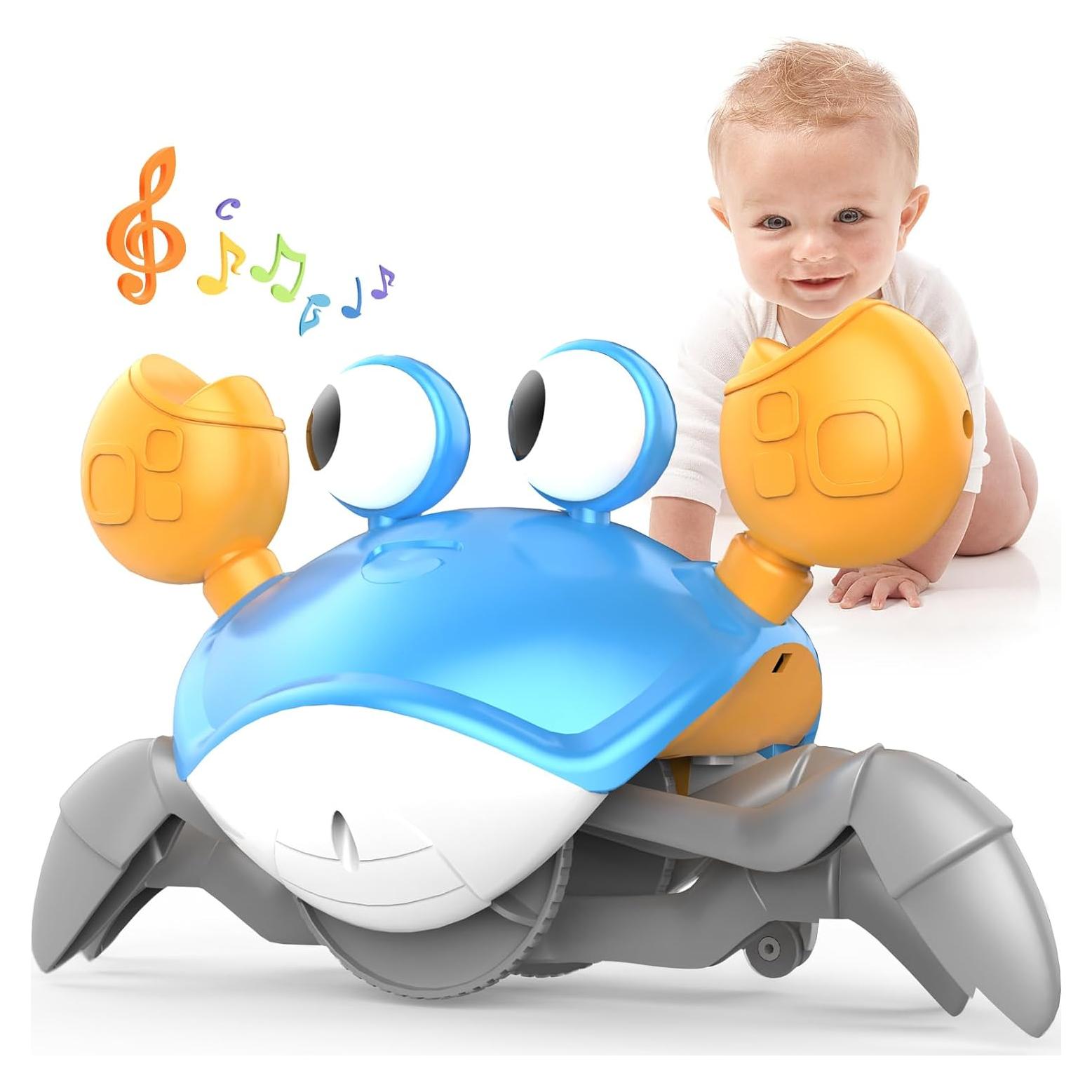 Juguete Cangrejo Musical Yeaye para Gatear - Azul 0-36 meses