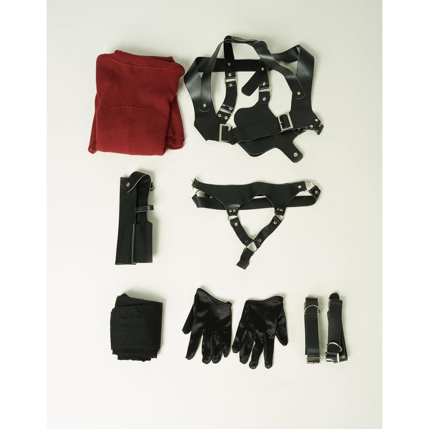 Conjunto de Vestido de Suéter Rojo para Cosplay Mujer - Cosplay.fm