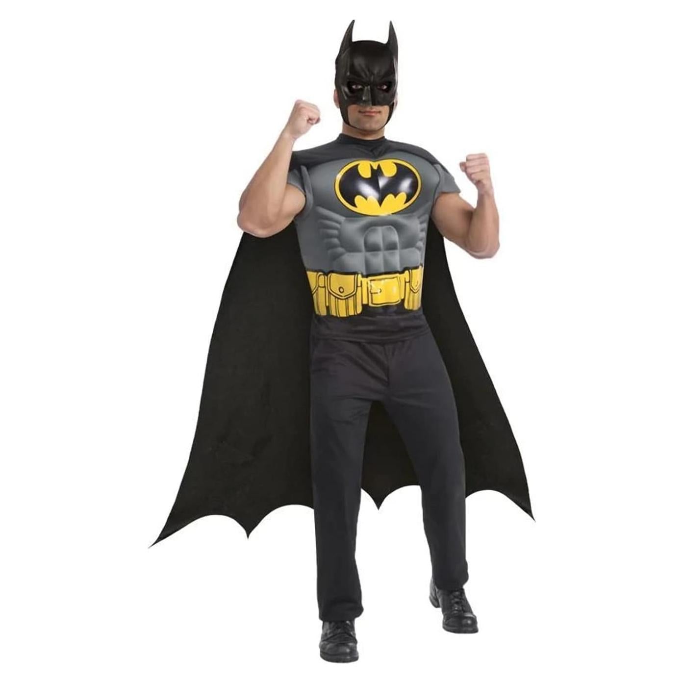 Camiseta Musculosa Batman Rubie's con Capa y Máscara - Adulto