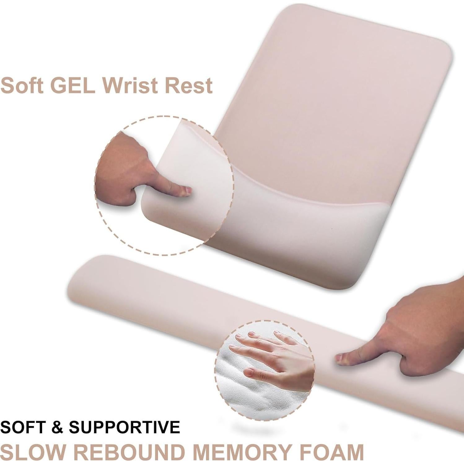 Alfombrilla de Ratón Ergonómica NEENALO con Reposamuñecas de Gel