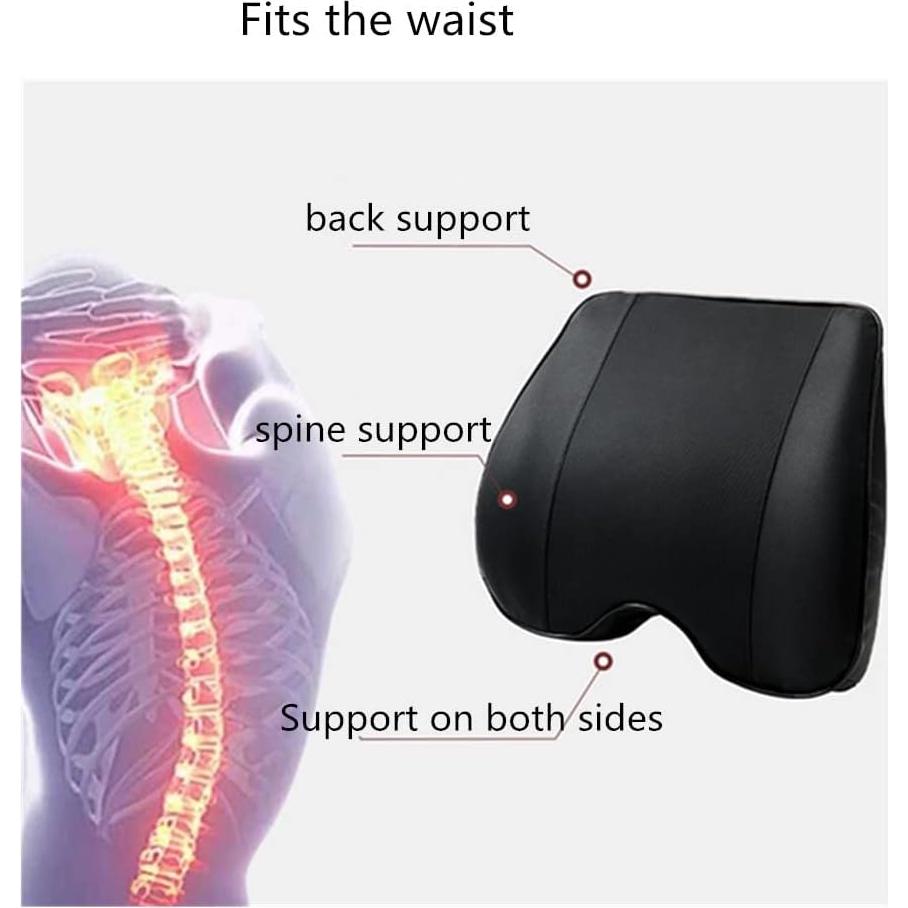 Almohada Lumbar ZLOHPAE de Espuma Viscoelástica - Marrón