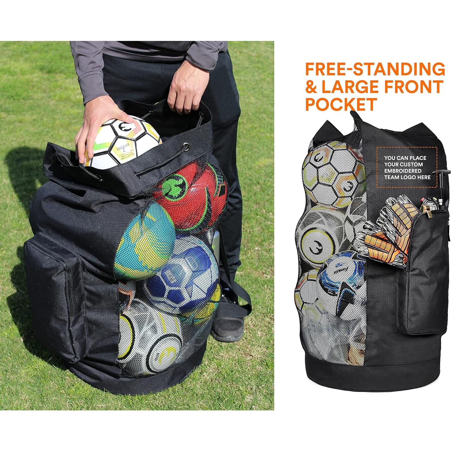 Bolsa de Malla XL Fitdom 49L con Correa Ajustable y Bolsillo