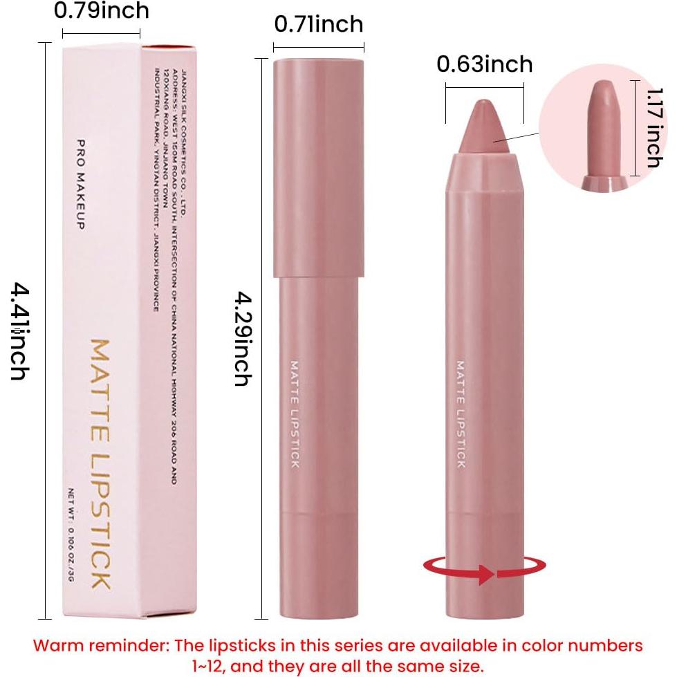 Lápiz Labial Mate BINGBRUSH 01# - Larga Duración y Hidratante