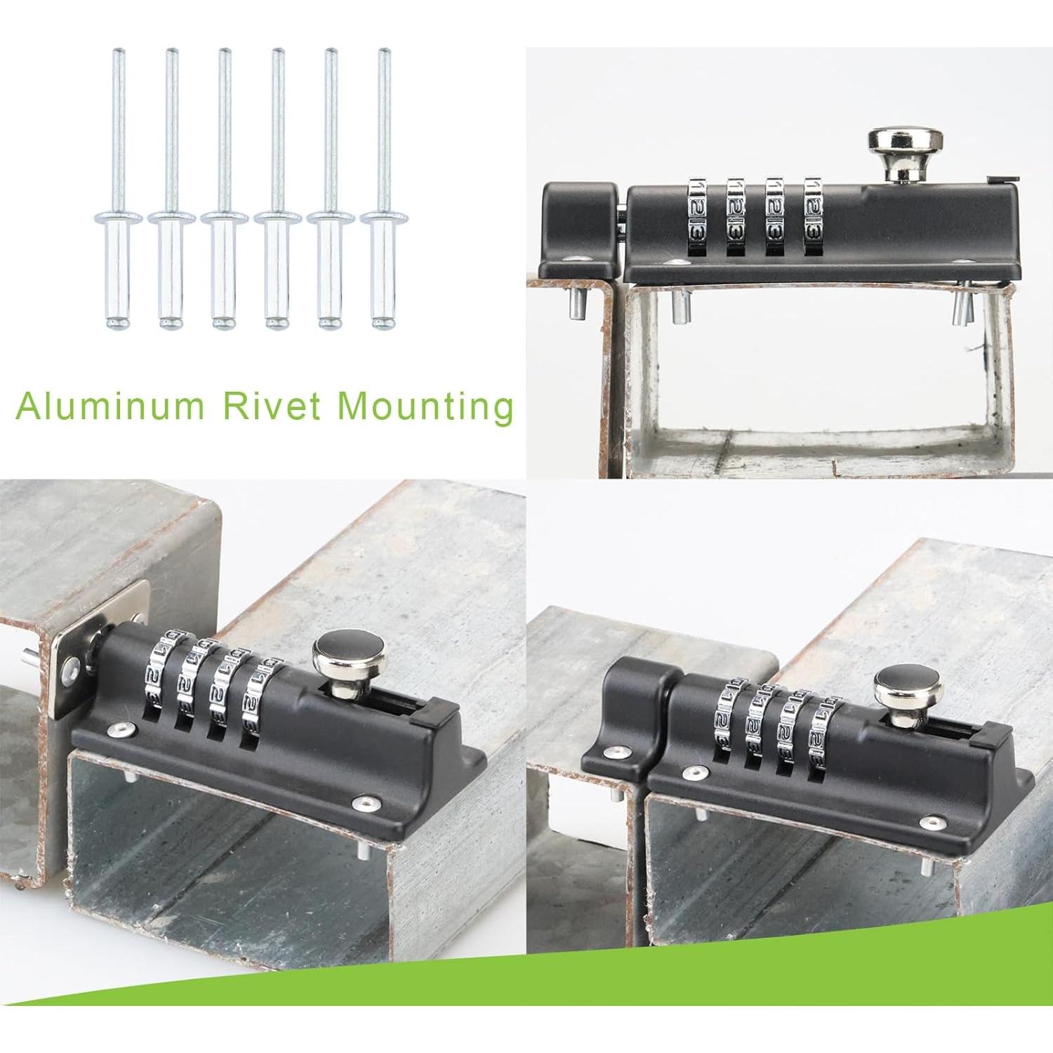 Cerrojo de Combinación Kezzon DLB001B 4 Dígitos Seguridad Negra