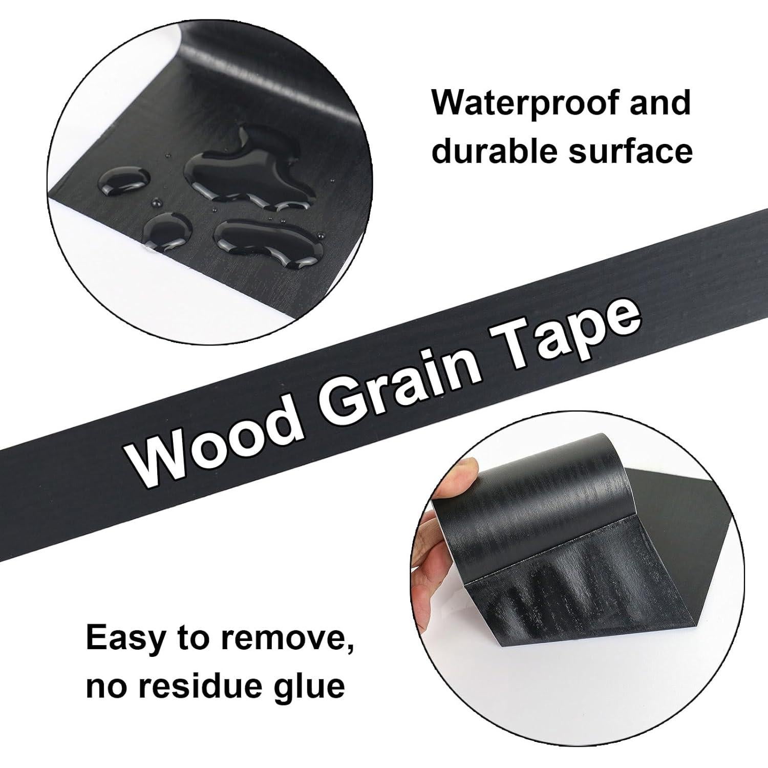 Cinta de Reparación de Grano de Madera Bomei 10cm x 10m - Autoadhesiva